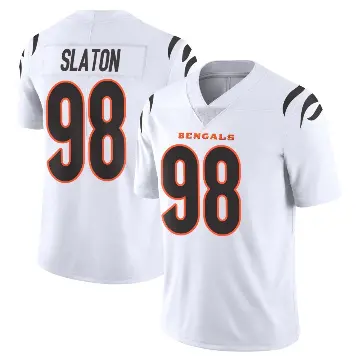＃98 Men's T.J. Slaton White Limited Cincinnati Bengals Vapor Untouchable Jersey
