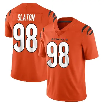 ＃98 Youth T.J. Slaton Orange Limited Cincinnati Bengals Vapor Untouchable Jersey