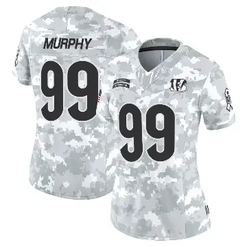 ＃99 Women's Myles Murphy Arctic Camo Limited Cincinnati Bengals 2024 Salute to Service Jersey
