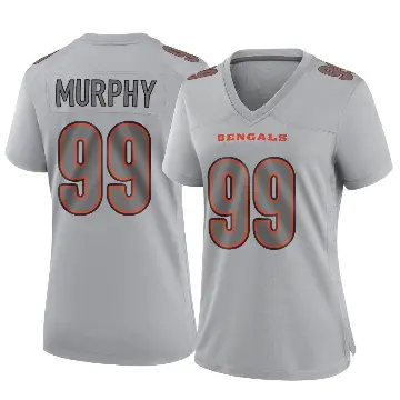 ＃99 Women's Myles Murphy Gray Game Cincinnati Bengals Atmosphere Fashion Jersey