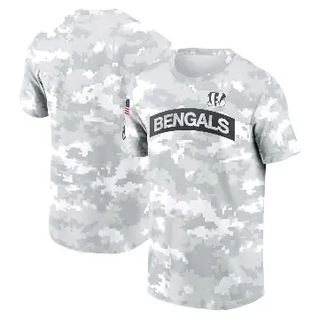 Men's White Cincinnati Bengals 2024 Salute To Service Big & Tall Performance T-Shirt