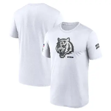 Men's White Legend Cincinnati Bengals 2024 Salute To Service Performance T-Shirt