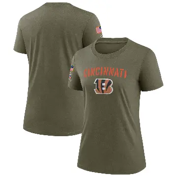Women's Olive Legend Cincinnati Bengals 2022 Salute To Service T-Shirt
